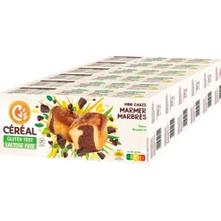 6x Mini Cakes Marmer Glutenvrij en Lactosevrij 200 gr^Céréal New