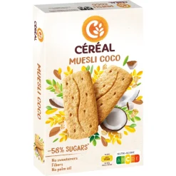 Koek<Céréal 3x Muesli en Kokos Koeken 200 gr