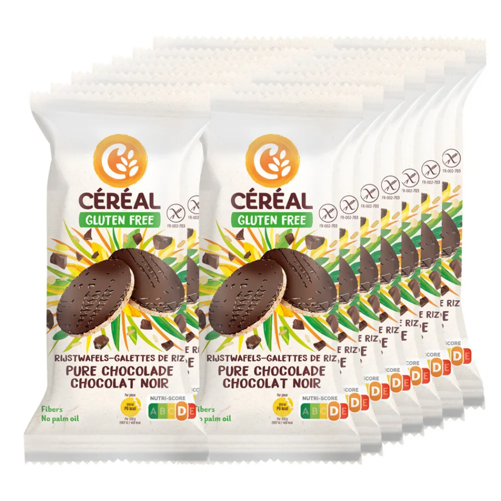 Brood & Crackers<Céréal 14x Rijstwafel Pure Chocolade 130 gr