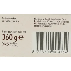12x Rozijnenkoeken 360 gr^Céréal Sale