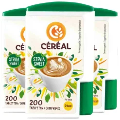 Siropen & Zoetstoffen<Céréal 3x Stevia Sweet 200 tabletten
