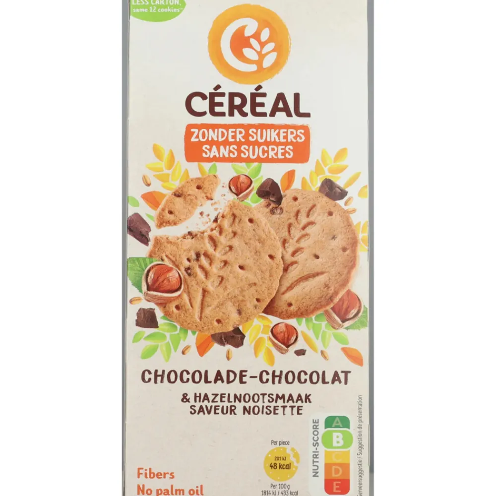 Hot 3x Zandkoek Hazelnoot Chocolade 132 gr Koek