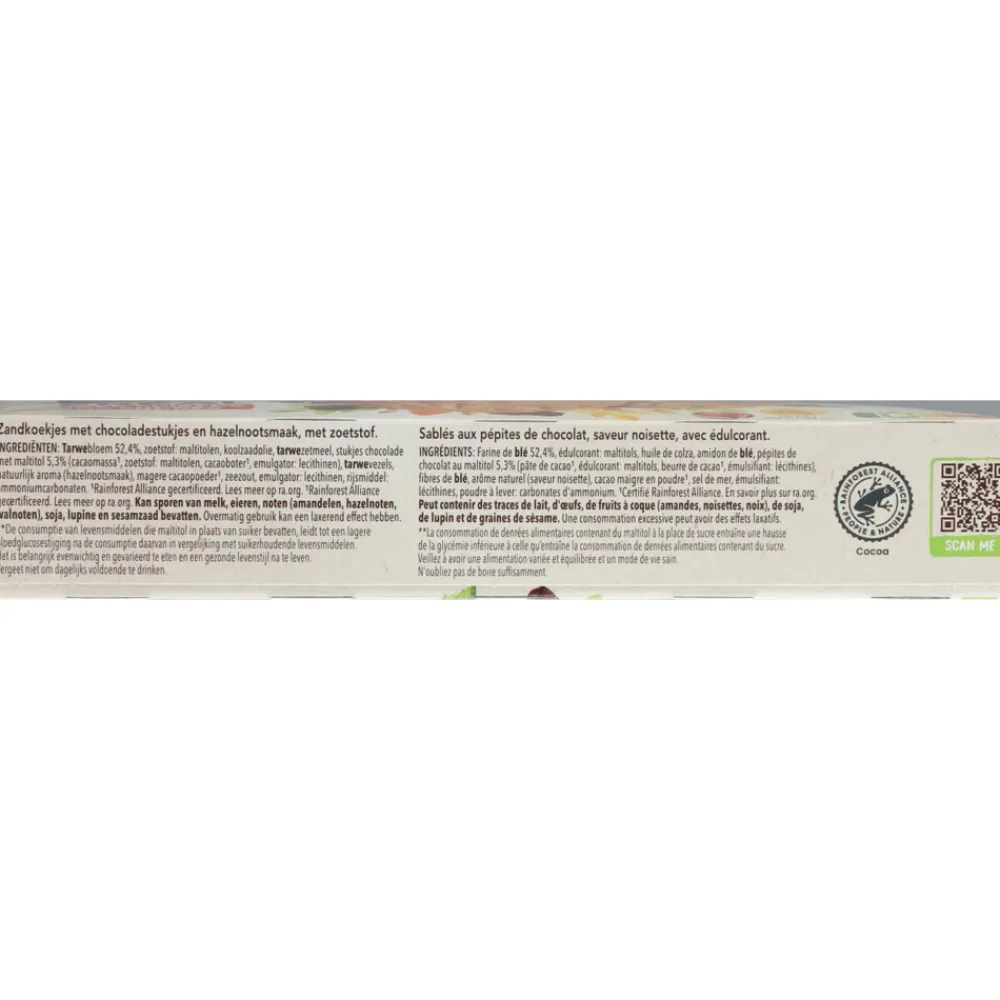 Hot 3x Zandkoek Hazelnoot Chocolade 132 gr Koek