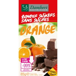3x Chocoladetablet Orange Zonder Suikers 85 gr^Damhert New