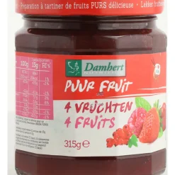 Discount 3x Confituur Puur Fruit 4 Vruchten 315 gr Beleg