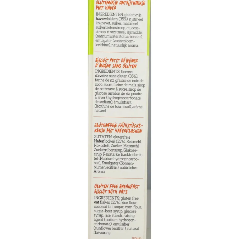 3x Haverkoekjes Naturel Glutenvrij 165 gr^Damhert Best