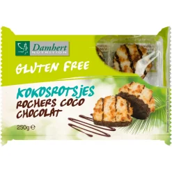 Online 3x Kokosrotsjes Chocolade Glutenvrij 250 gr Koek|Glutenvrij