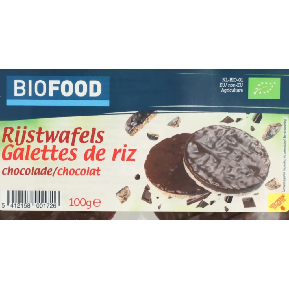 Snacks|Brood & Crackers<Damhert 3x Rijstwafel Chocolade BIO 100 gr
