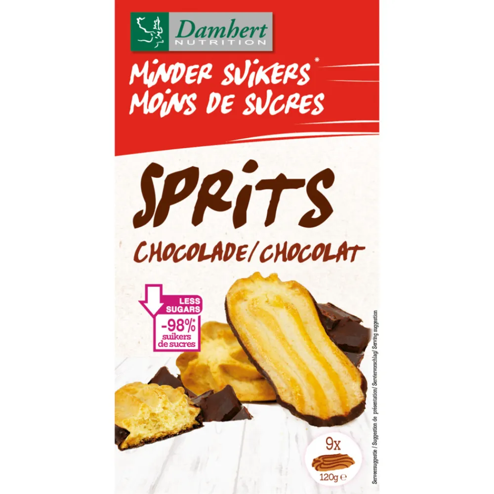 3x Tag Sprits Koek Choco 120 gr^Damhert New