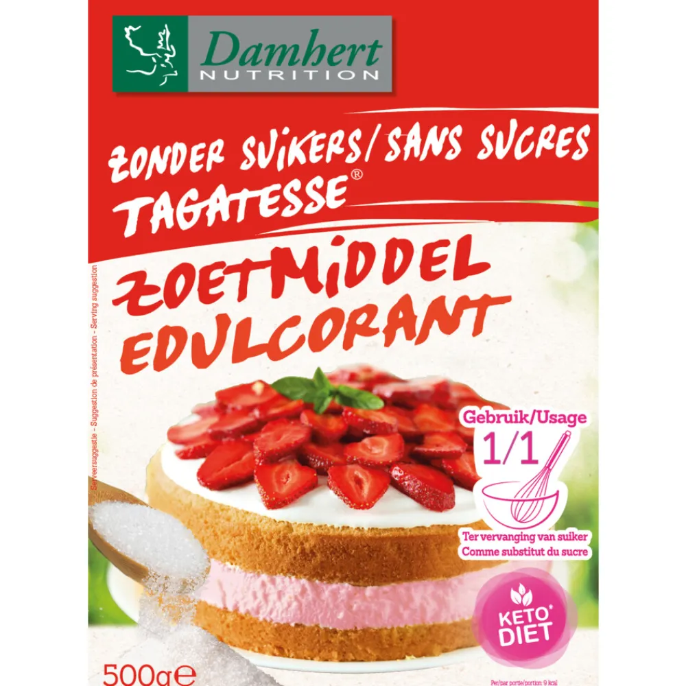 Outlet 3x Tagatesse Zoetmiddel Suikervrij 500 gr Siropen & Zoetstoffen