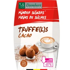 Clearance 3x Truffels Minder Suiker 120 gr Chocolade