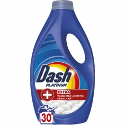 Wasmiddel<Dash 4x Vloeibaar Wasmiddel Platinum 30 Wasbeurten 1350 ml