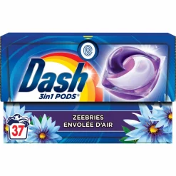 Wasmiddel<Dash 4x Wasmiddelcapsules 4in1 Pods Zeebries 37 stuks