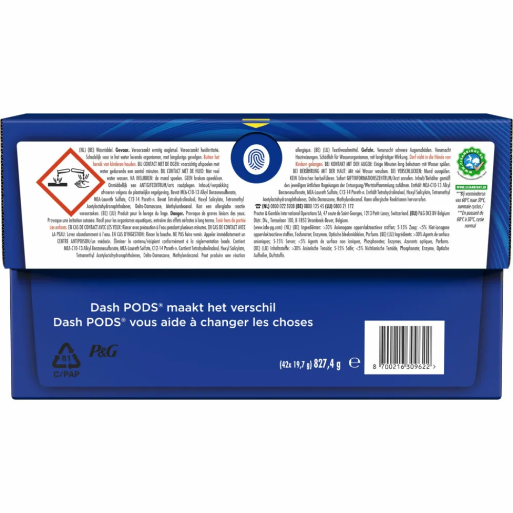 Online 4x Wasmiddelcapsules 3in1 Pods Stralende Kleuren 42 stuks Wasmiddel