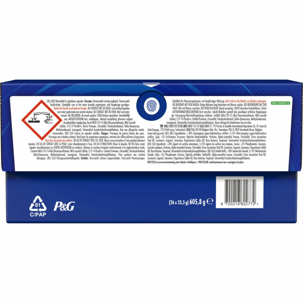 New 4x Wasmiddelcapsules 4in1 Pods +Extra Vlekverwijdering Color 26 stuks Wasmiddel