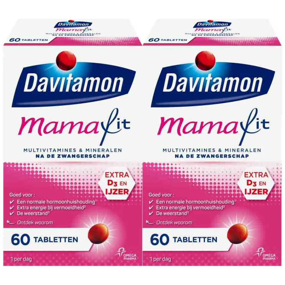 Mineralen<Davitamon 2x Compleet Mama Fit 60 tabletten