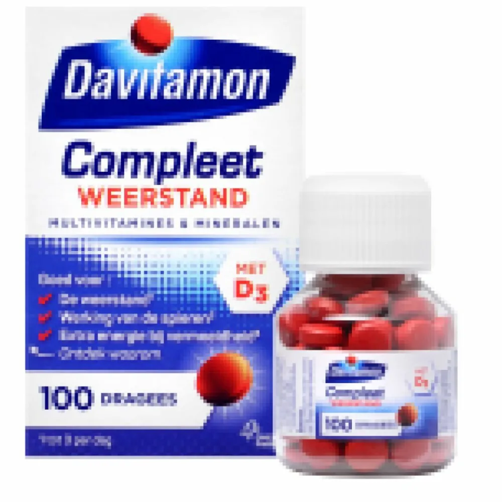 Multi Vitaminen En Mineralen<Davitamon 2x Compleet Weerstand 100 stuks