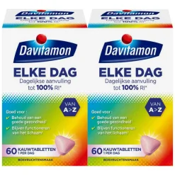 2x Elke Dag 60 kauwtabletten^Davitamon Outlet