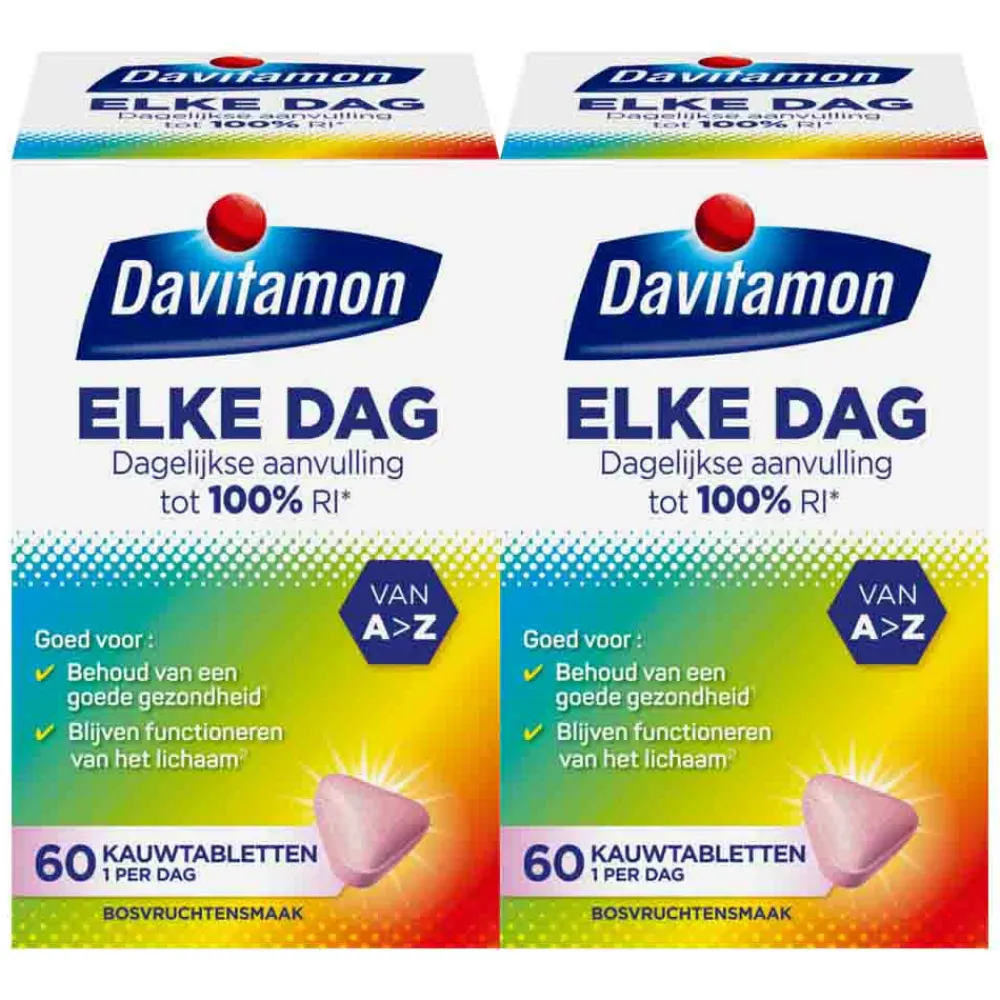 2x Elke Dag 60 kauwtabletten^Davitamon Outlet