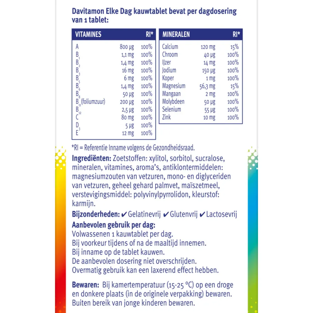 2x Elke Dag 60 kauwtabletten^Davitamon Outlet