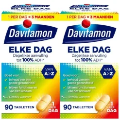 Online 2x Elke Dag 90 tabletten Multi Vitaminen En Mineralen