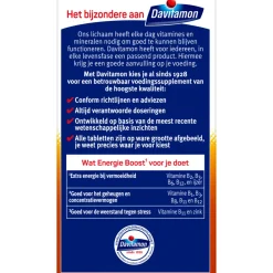 Multi Vitaminen En Mineralen<Davitamon 2x Energie Boost Bosvruchten 40 kauwtabletten