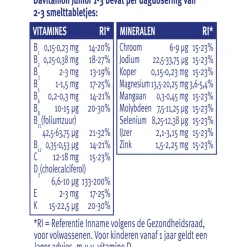 Mineralen<Davitamon 2x Junior 1+ Multivitamines en Mineralen 150 tabletten