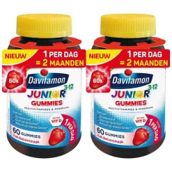 2x Junior Gummies 3-12 jaar 60 gummies Vitaminen & Supplementen|Vitaminen Kind