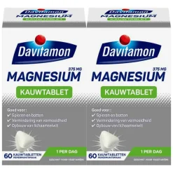 Mineralen<Davitamon 2x Magnesium Kauwtablet 60 tabletten