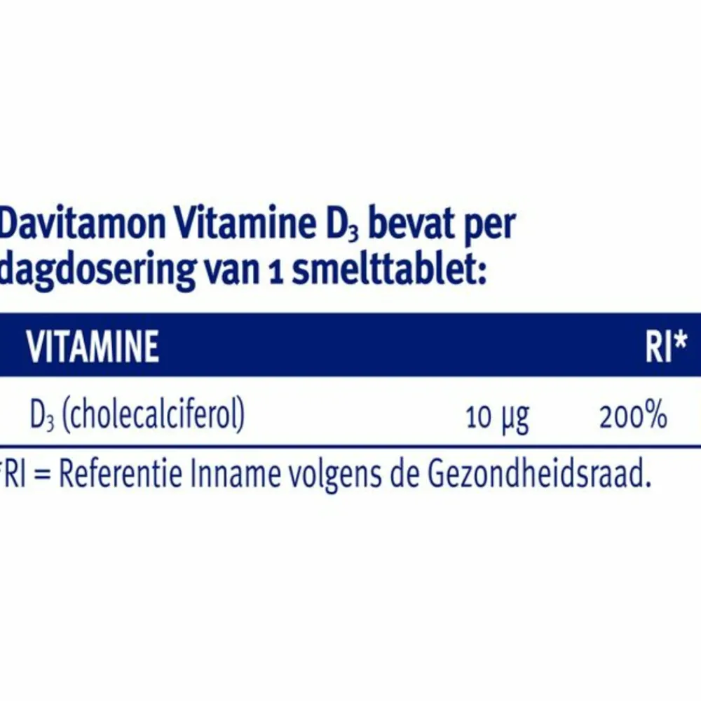 2x Vitamine D 10 MCG Volwassenen 150 smelttabletten^Davitamon Sale