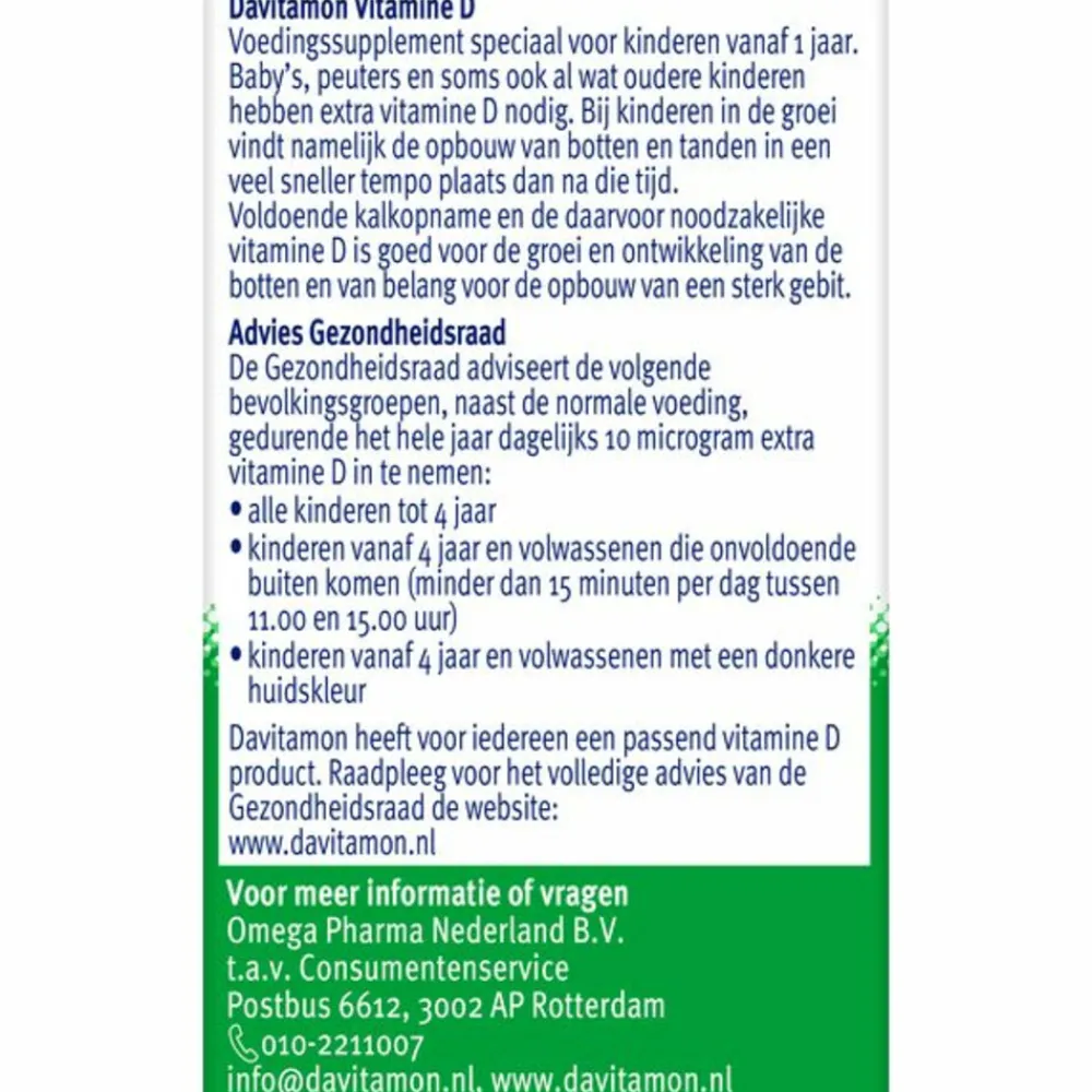 Vitaminen & Supplementen|Vitaminen<Davitamon 2x Vitamine D Kind 50 smelttabletten