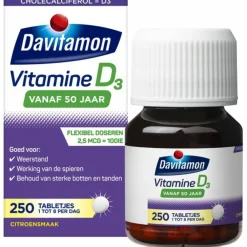 Clearance 2x Vitamine D3 Vanaf 50 Jaar 250 tabletten Vitaminen 50+