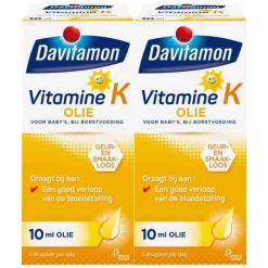 2x Vitamine K Olie 10 ml^Davitamon Clearance