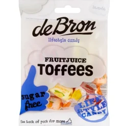 3x Suikervrije Fruittoffee 90 gr^De bron Online