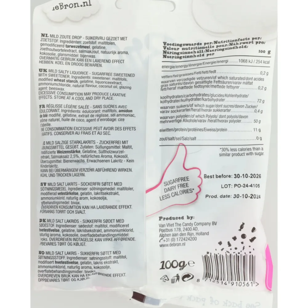 12x Suikervrije Muntendrop 100 gr^De bron Clearance