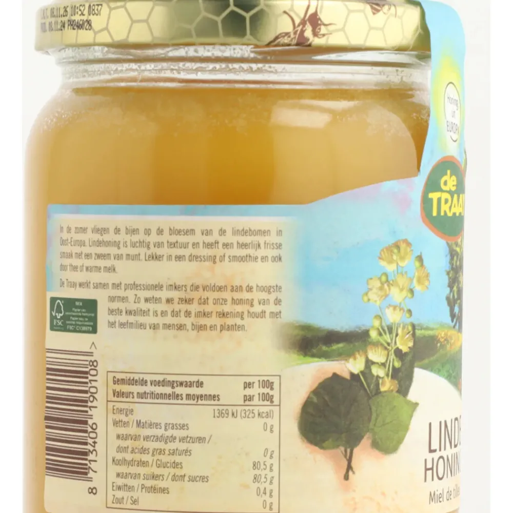 Siropen & Zoetstoffen<De Traay 3x Honing Linde 900 gr