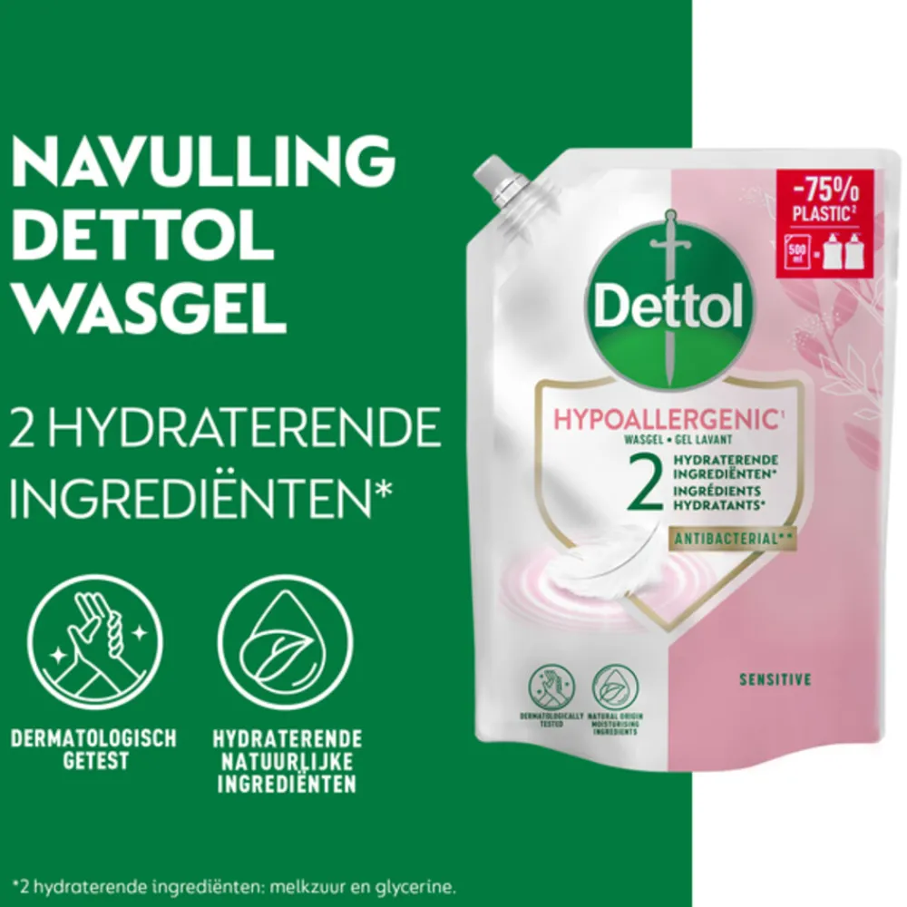 New 6x Refill Handzeep Sensitive 500 ml Handverzorging