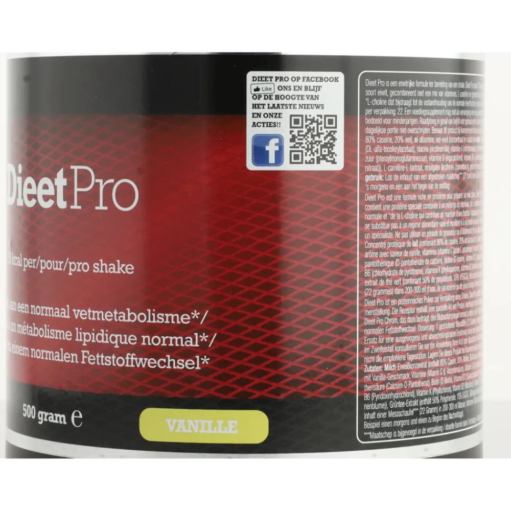 Sportvoeding & Drank|Dranken<Dieetpro 6x Eiwit Shake Vanille 500 gr