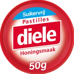 Snoep<Diele 6x Pastilles Honing Suikervrij 50 gr