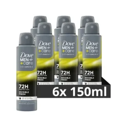 Deodorant<Dove 6x Deodorant Men+ Care Invisible Fresh 150 ml