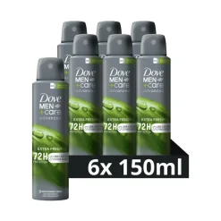 6x Deodorant Men+ Care Extra Fresh 150 ml^Dove Clearance