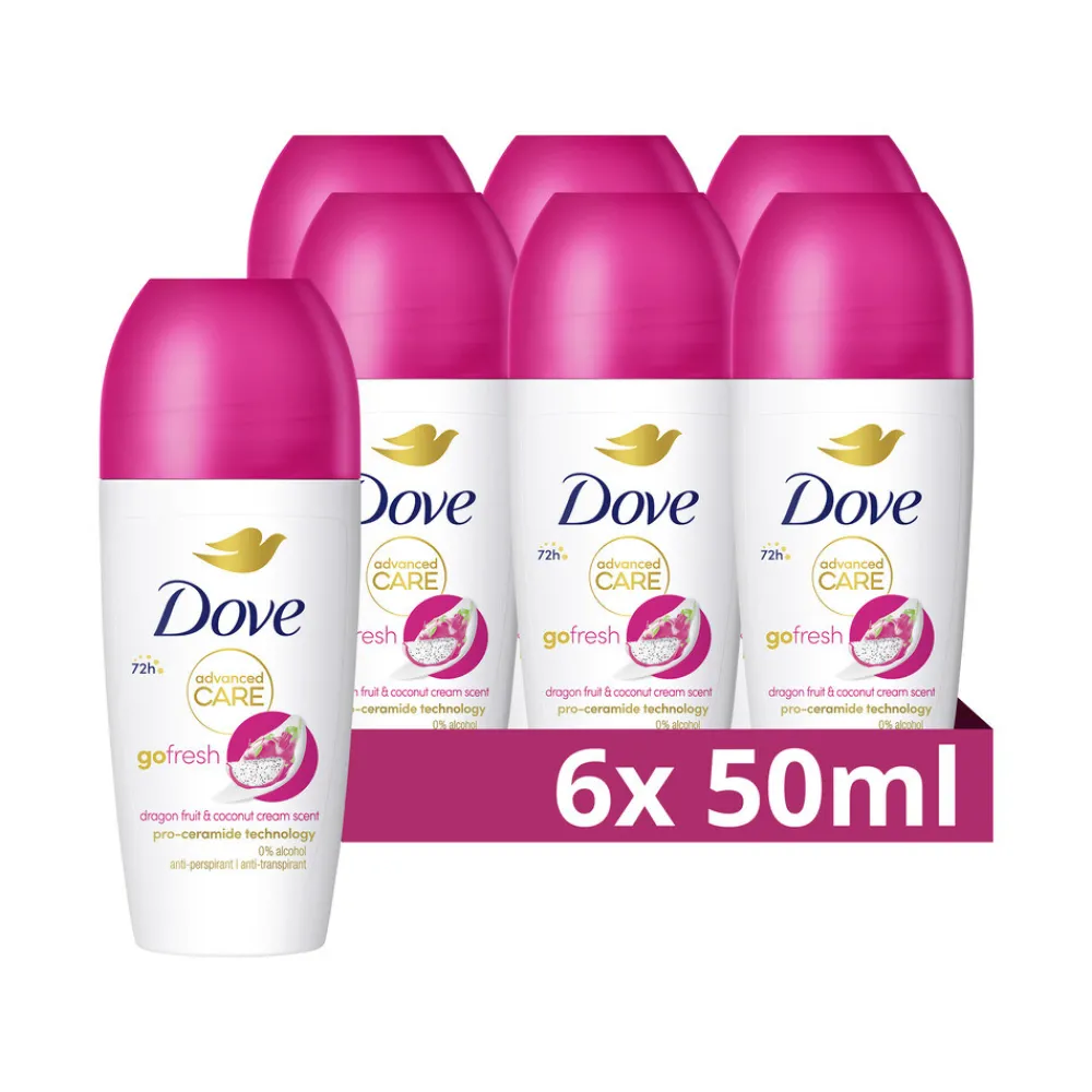 6x Deodorant Roller Dragon Fruit 50 ml^Dove Online