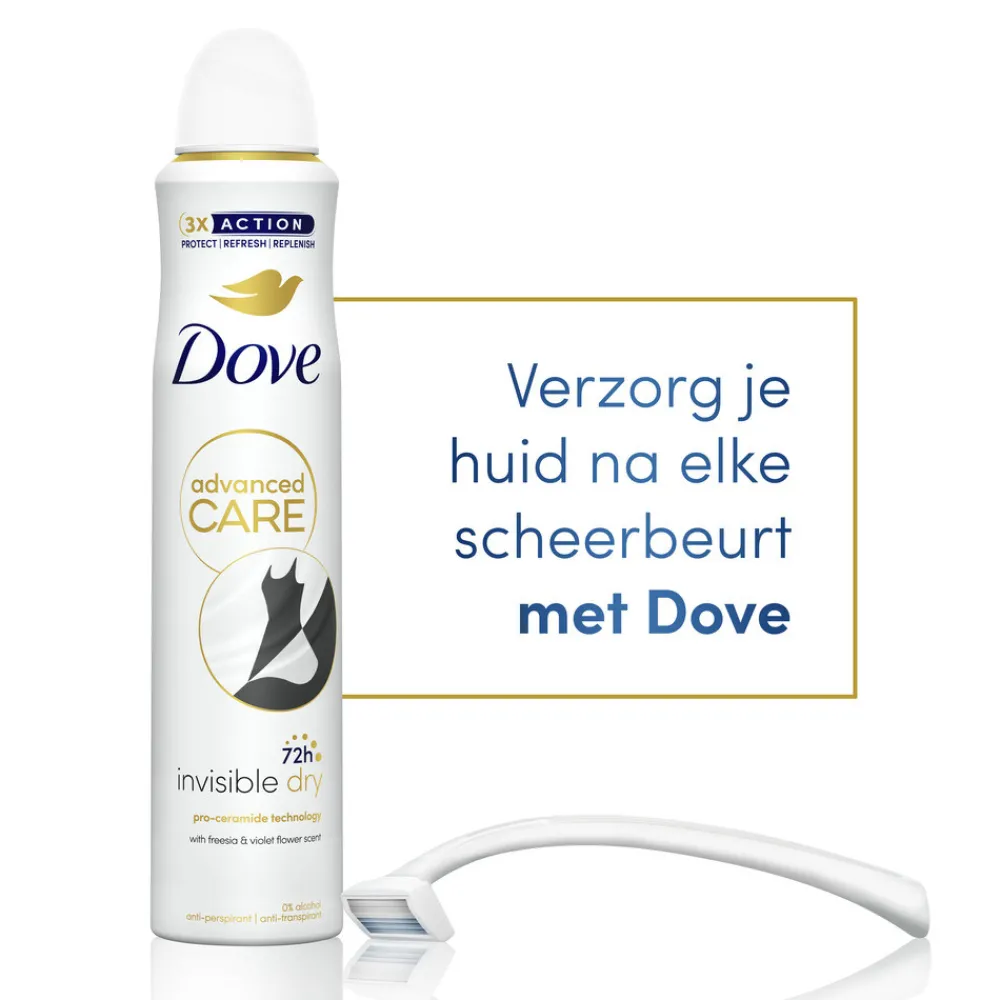 6x Deodorant Spray Invisible Dry 200 ml^Dove Clearance