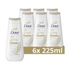 6x Douchecrème Nourishing Silk 225 ml^Dove Clearance
