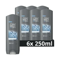Bad & Douche<Dove 6x Douchegel Men+ Care Clean Comfort 250 ml