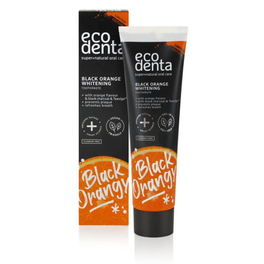 Spoelen & Poetsen<Ecodenta 4x Tandpasta Black Orange Whitening 100 ml