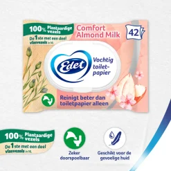 Clearance 7x Amandel Vochtig Toiletpapier 42 stuks Toiletpapier