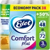 Toiletpapier<Edet 3x Comfort Plus Toiletpapier 3 Laags 16 stuks