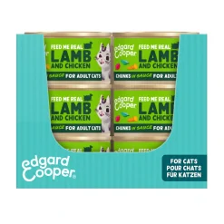Kattenvoer<Edgard & Cooper 18x Kattenvoer Chunks Lam - Kip 85 gr