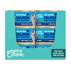 18x Kattenvoer Chunks Zalm - Kip 85 gr^Edgard & Cooper Clearance
